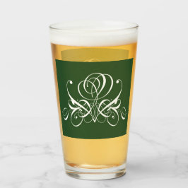 Wit en groen bloeien Roos Glas