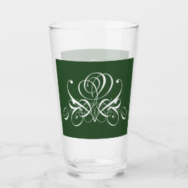 Wit en groen bloeien Roos Glas