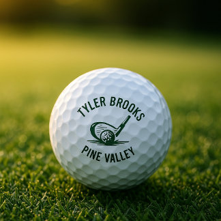 Wit en Groen Custom Golf Ball Golf Golfballen