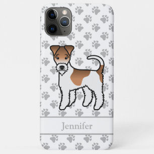 Wit- en lichtbruine Wire Fox Terrier Cute Hond & N iPhone 11 Pro Max Hoesje