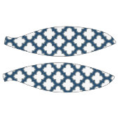Wit en Navy Blue Trellis, Lattice, Quatrefoil Basketbal (Panelen)