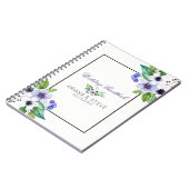 Wit en Paarse boeket Notitieboek (Linkerzijde)