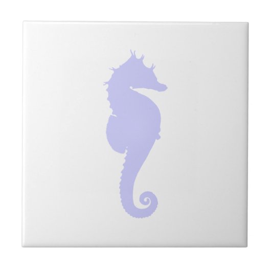 Wit en Periwinkle Zee Tegeltje (Voorkant)