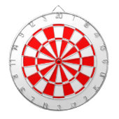 wit en rood dartbord (Voorkant)