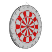wit en rood dartbord (Voorkant Links)