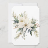  wit en rood groen kerstfeest kaart (Achterkant)