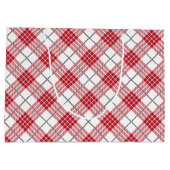 Wit en rood met grijze accenten groot cadeauzakje (Achterkant)