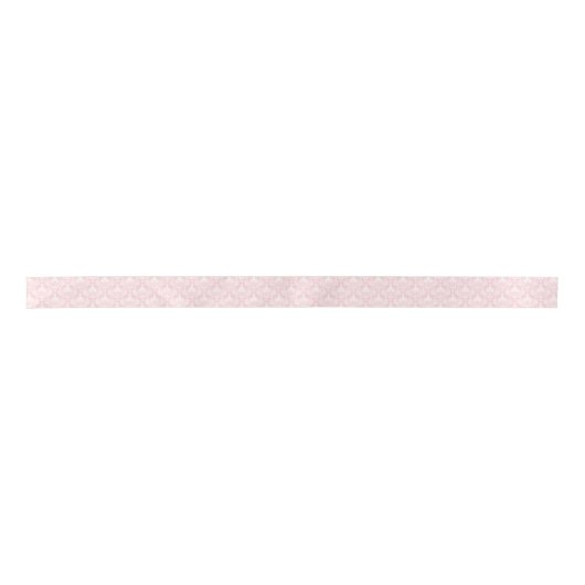 Wit en roze  bloemendamast lint (Voorkant)