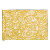 Wit en Sage-Green Paisley Patroon Kussensloop (Voorkant-Rechts)