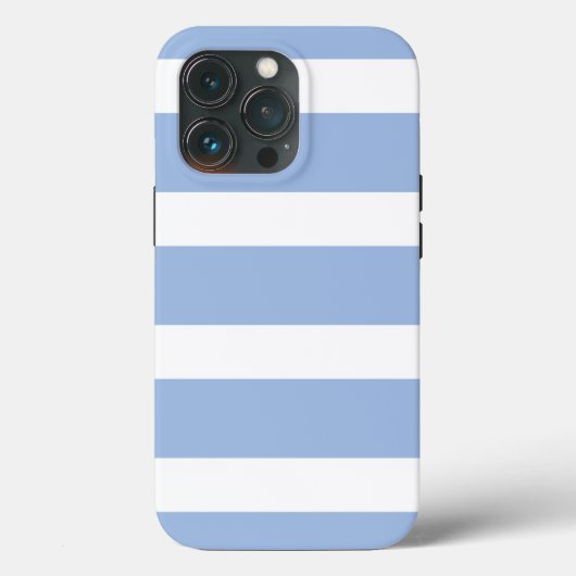 Wit en Sky-Blue Pattern Hoesje-Mate Case-Mate iPhone Case (Achterkant)