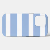 Wit en Sky-Blue Pattern Hoesje-Mate Case-Mate iPhone Case (Achterkant (horizontaal))