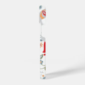 Wit en Stoffig Blauw Rood Geel Paisley Ontwerp iPhone Hoesje (Linkerkant)