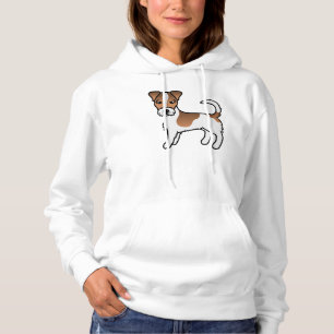 Wit- en Tanjas Rough Coat Jack Russell Terrier-hon Hoodie