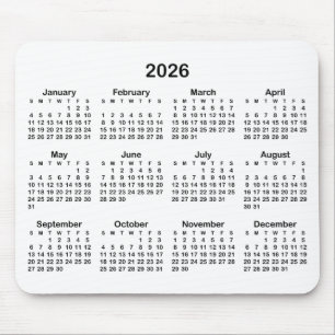 Wit en Zwart 2026 Agenda Muismat