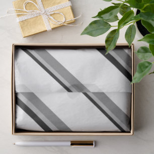 Wit en zwart diagonaal gestreept tissuepapier om i