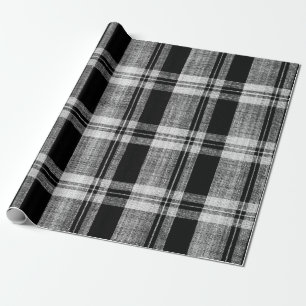 Wit en zwart gevriesdroogd textiel voor cadeaupapier