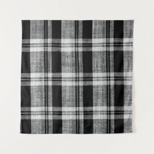 Wit en zwart gevriesdroogd textiel voor wandkleed