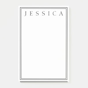 Wit en zwart   JOUW NAAM Post-it® Notes