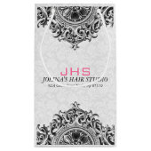 Wit en zwart Ornament Klein Cadeauzakje (Achterkant)