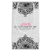 Wit en zwart Ornament Klein Cadeauzakje (Voorkant)