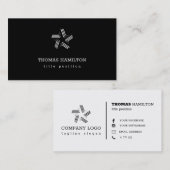 Wit en zwart visitekaartje (Voorkant / Achterkant)