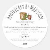 Wit | Etiketten van ingrediënten van kruidenproduc (Voorkant)