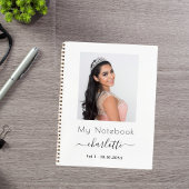 Wit fotoscript notitieboek