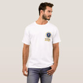 Wit FUGITIVE RECOVERY AGENT T shirt (Voorkant volledig)