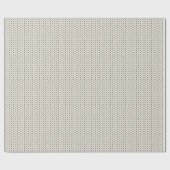 Wit gebreide textielwerkblad cadeaupapier (Vlak)