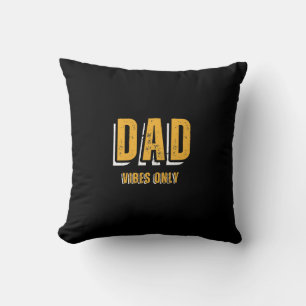 Wit geel papa vibes alleen Sierkussen