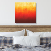 Wit Geel Sinaasappel Rood rustiek Abstract Canvas Afdruk (Insitu (Slaapkamer))
