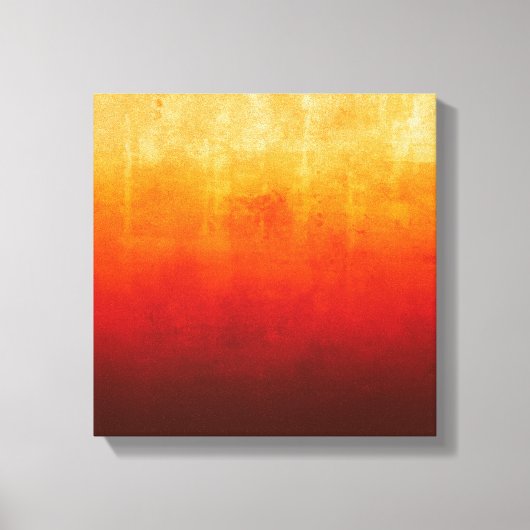 Wit Geel Sinaasappel Rood rustiek Abstract Canvas Afdruk (Voorkant)