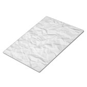 Wit gekreukeld papier notitieblok (Schuin)