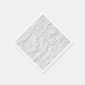 Wit gekreukeld papier servet (Hoek)