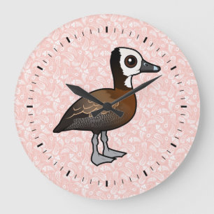 Wit-gelaatste kronkel-Duck Grote Klok