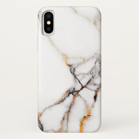 Wit gemarmerd met graan Case-Mate iPhone case (Achterkant)