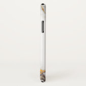 Wit gemarmerd met graan Case-Mate iPhone case (Achterkant / rechts)