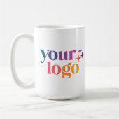 Wit gemerkt modern aangepast logo koffiemok (Links)