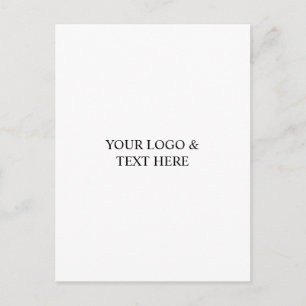 Wit Gepersonaliseerd – Uw Logo & Tekst Hier Briefkaart