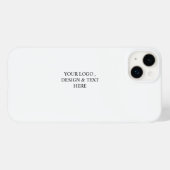Wit Gepersonaliseerd – Uw Logo & Tekst Hier Case-Mate iPhone Case (Achterkant (horizontaal))