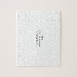 Wit Gepersonaliseerd – Uw Logo & Tekst Hier  Legpuzzel