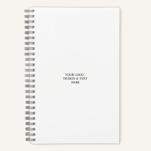 Wit Gepersonaliseerd – Uw Logo & Tekst Hier Notitieboek