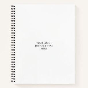 Wit Gepersonaliseerd – Uw Logo & Tekst Hier Notitieboek