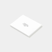 Wit Gepersonaliseerd – Uw Logo & Tekst Hier Post-it® Notes (Schuin)