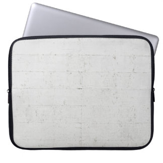 Wit geschilderd betonwandbeton laptop sleeve