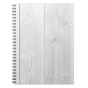 Wit geschilderd hout, heldere textuur notitieboek