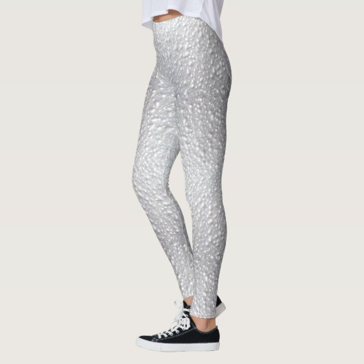 Wit gestructureerd uiterlijk leggings (Links)
