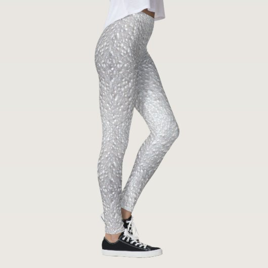Wit gestructureerd uiterlijk leggings (Rechts)