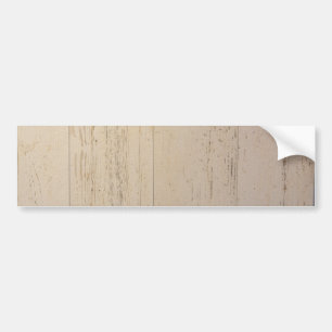 Wit getextureerd houten korrel bumpersticker
