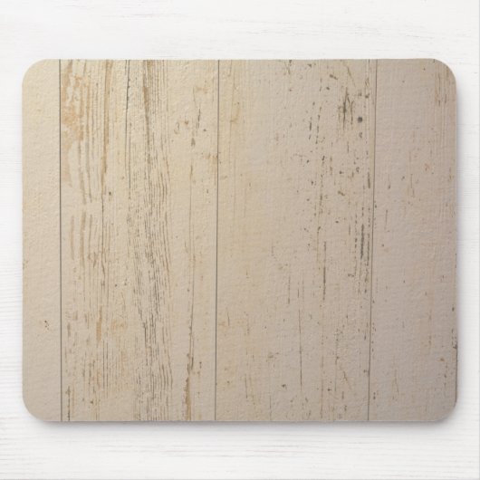 Wit getextureerd houten korrel muismat (Voorkant)